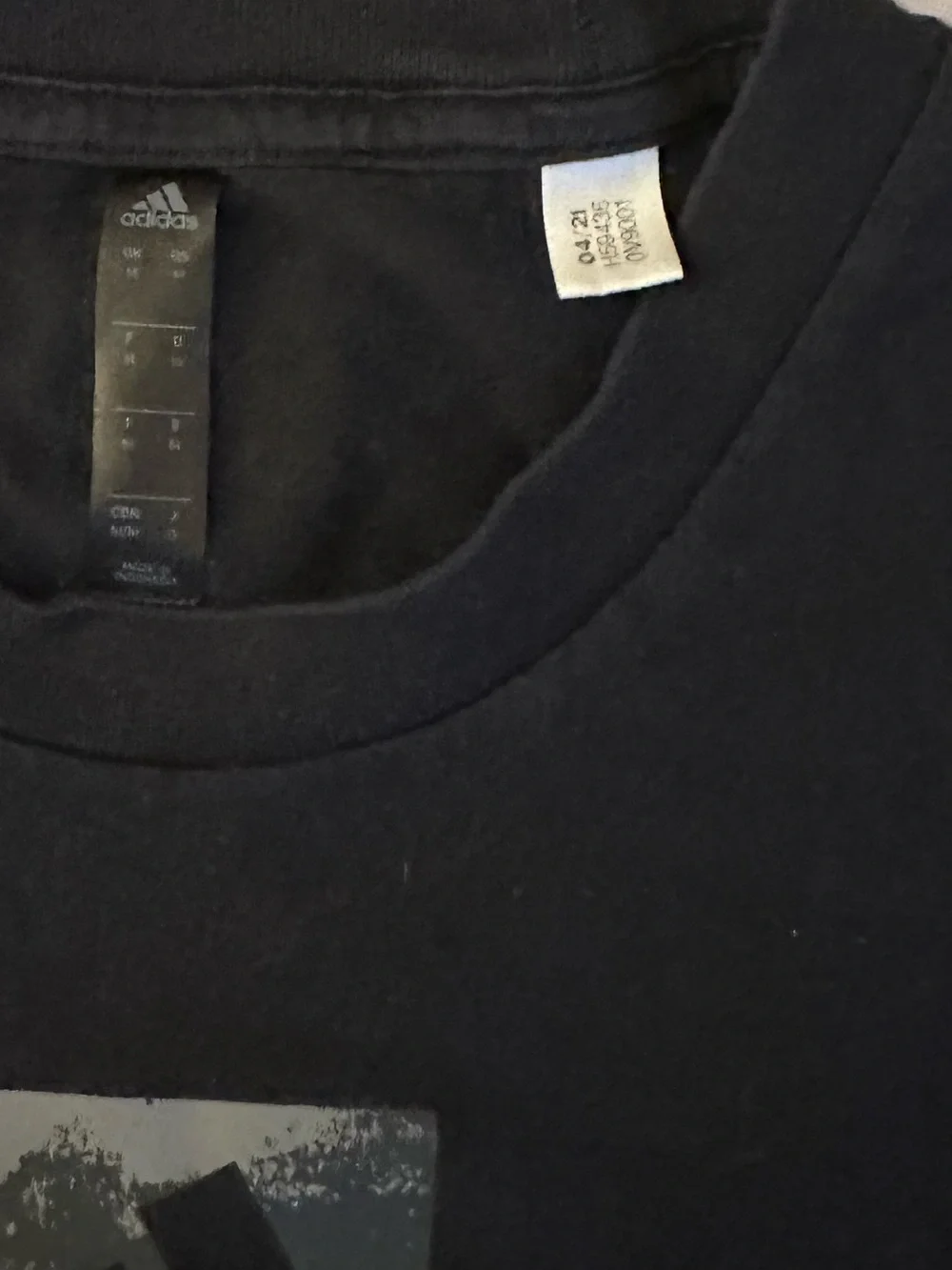 🖤 Adidas Black Graphic Performance Tee Men’s Size L Athletic Casual Active Top